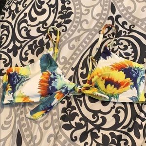 Sunflower bikini top